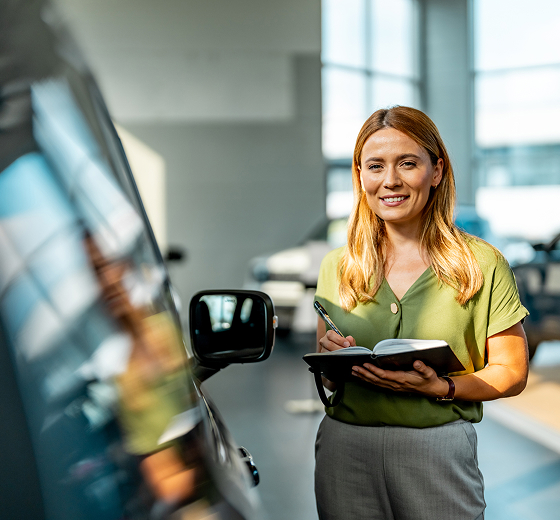 business person working on tablet
